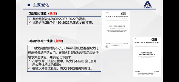 簡(jiǎn)述防火門新標(biāo)準(zhǔn)修訂變化情況
